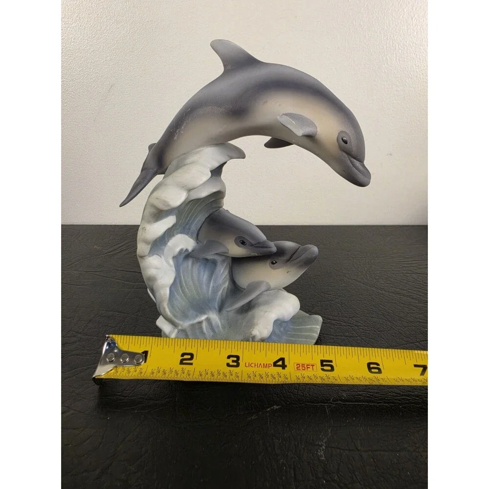 Homco Endangered Species collection. Dolphins. Masterpiece Porcelain. 1994
